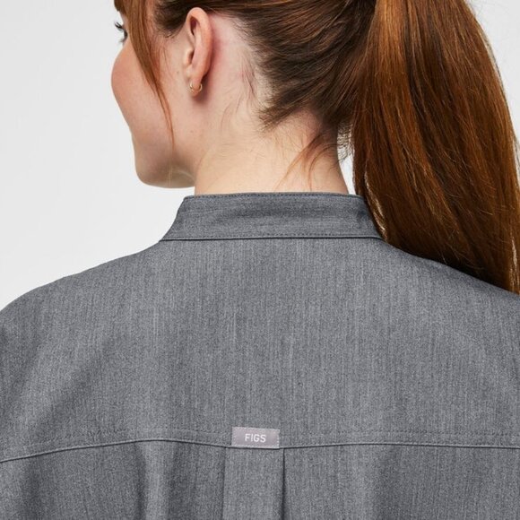 Figs Rafaela Oversized Scrub Top in Graphite - Picture 5 of 15